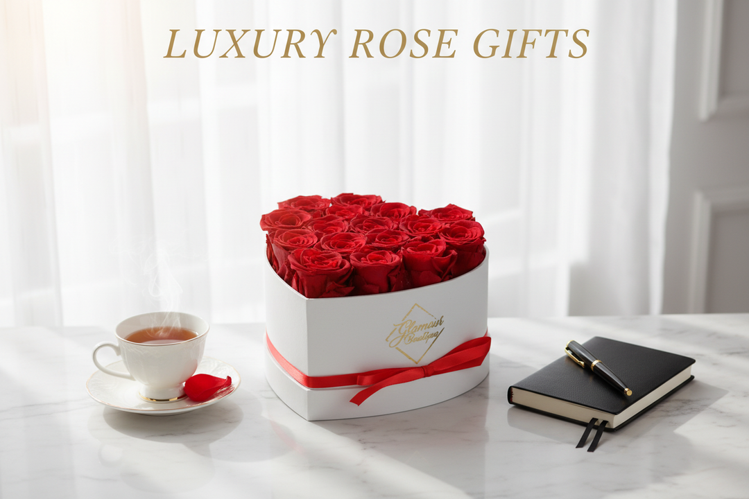 Glamour Boutique luxury preserved rose arrangement — the ultimate preserved roses gift for any occasion