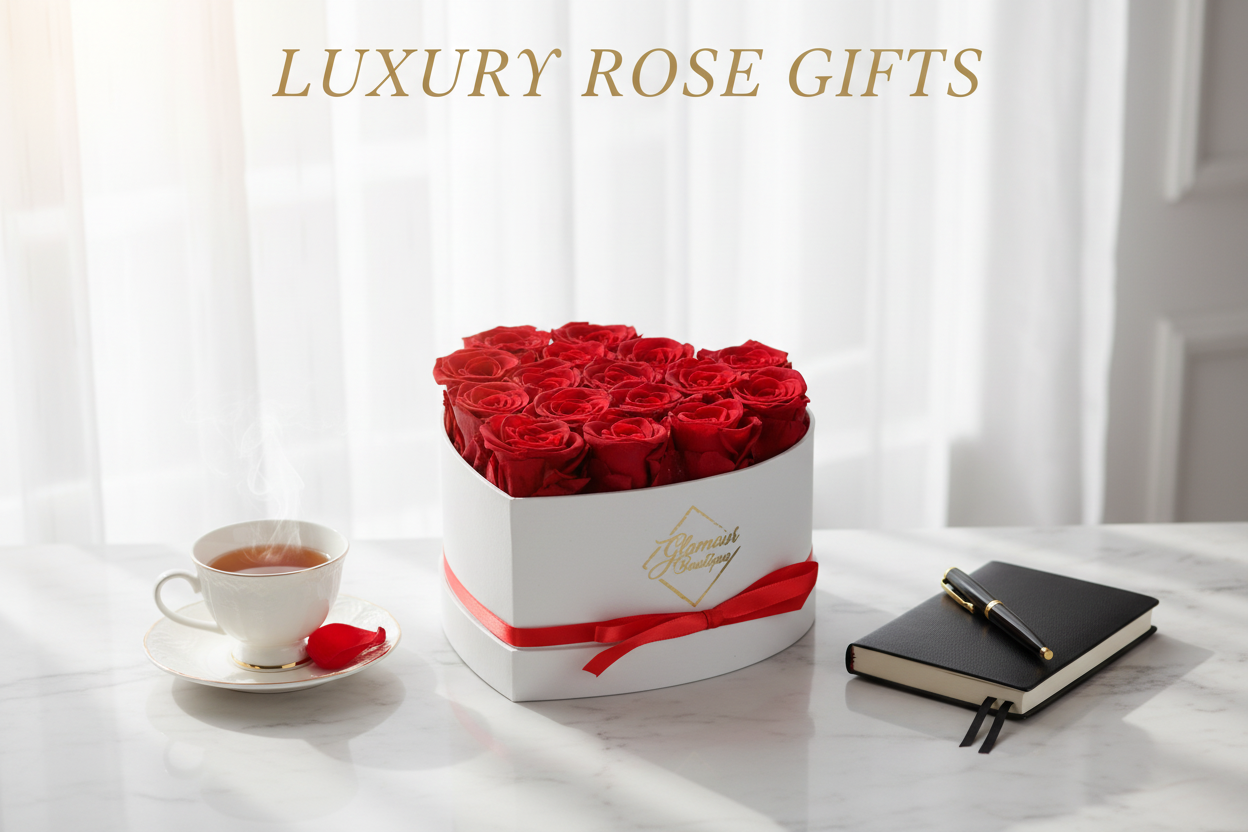 Glamour Boutique luxury preserved rose arrangement — the ultimate preserved roses gift for any occasion