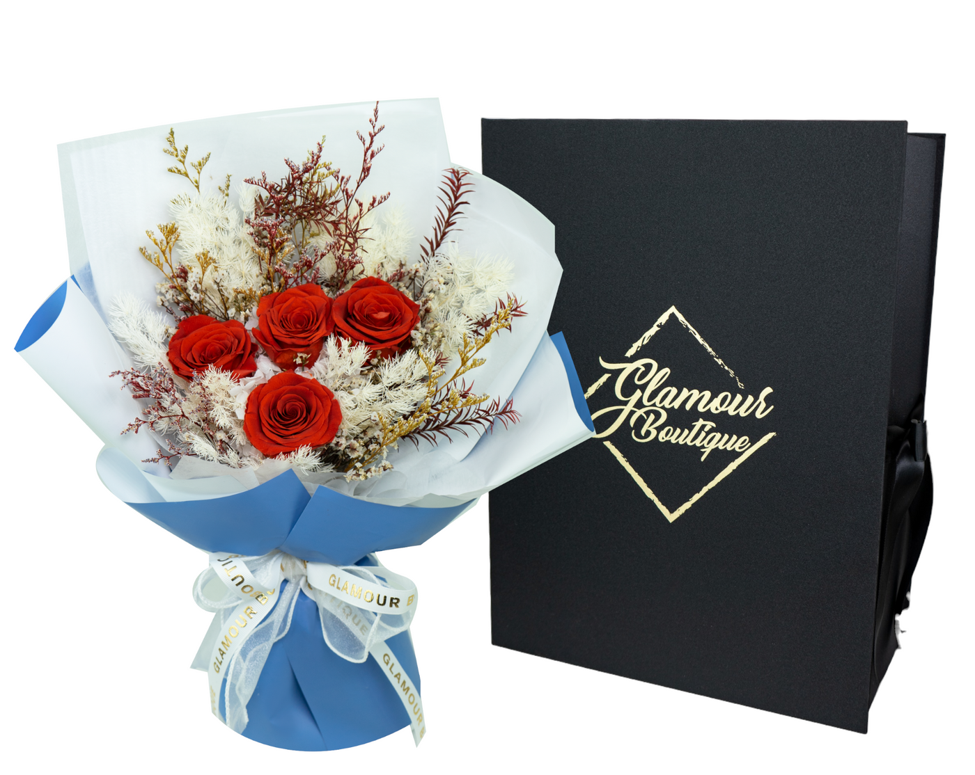Everlasting Elegance  Flowers Bouquet | Orange