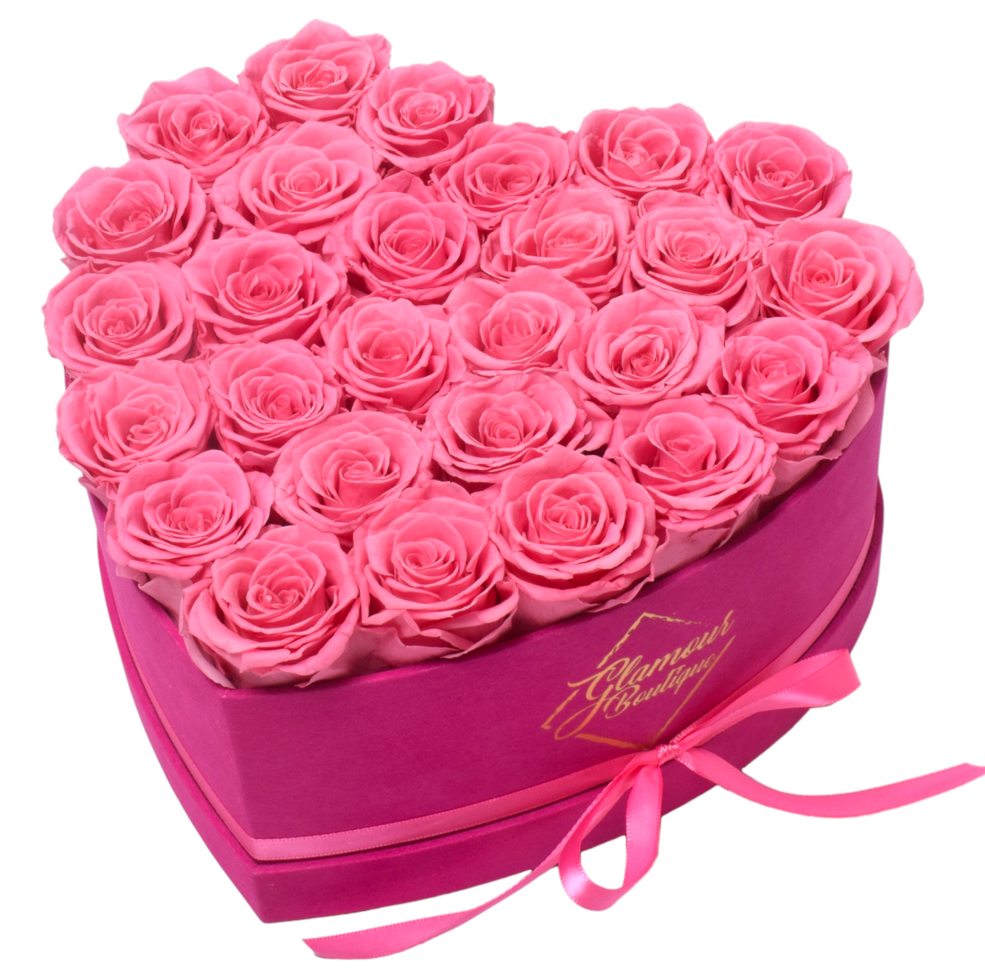 BarBe Heart Box | 27 Pink Roses