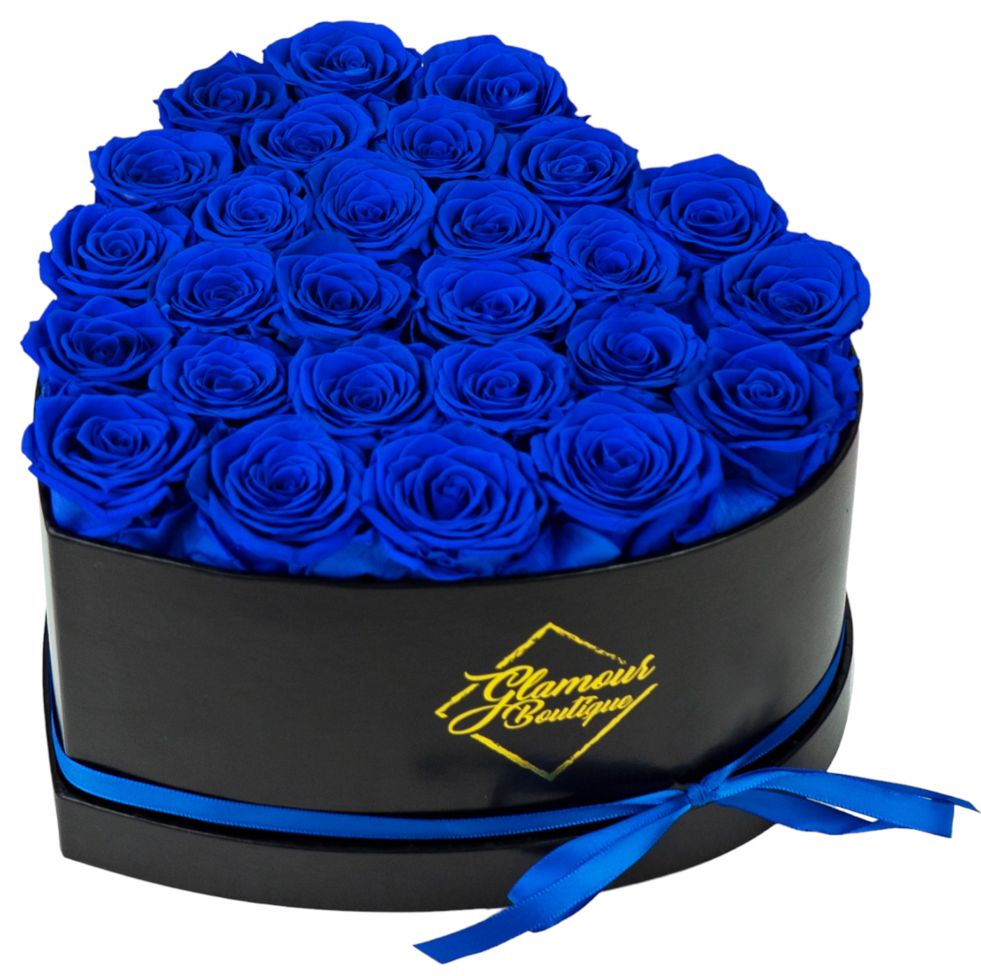 Immortal Love  Heart Box |27 Blue Roses