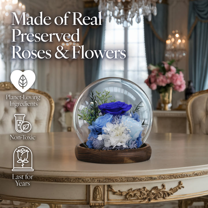 Romance Promises | Glass Dome Forever Blue
