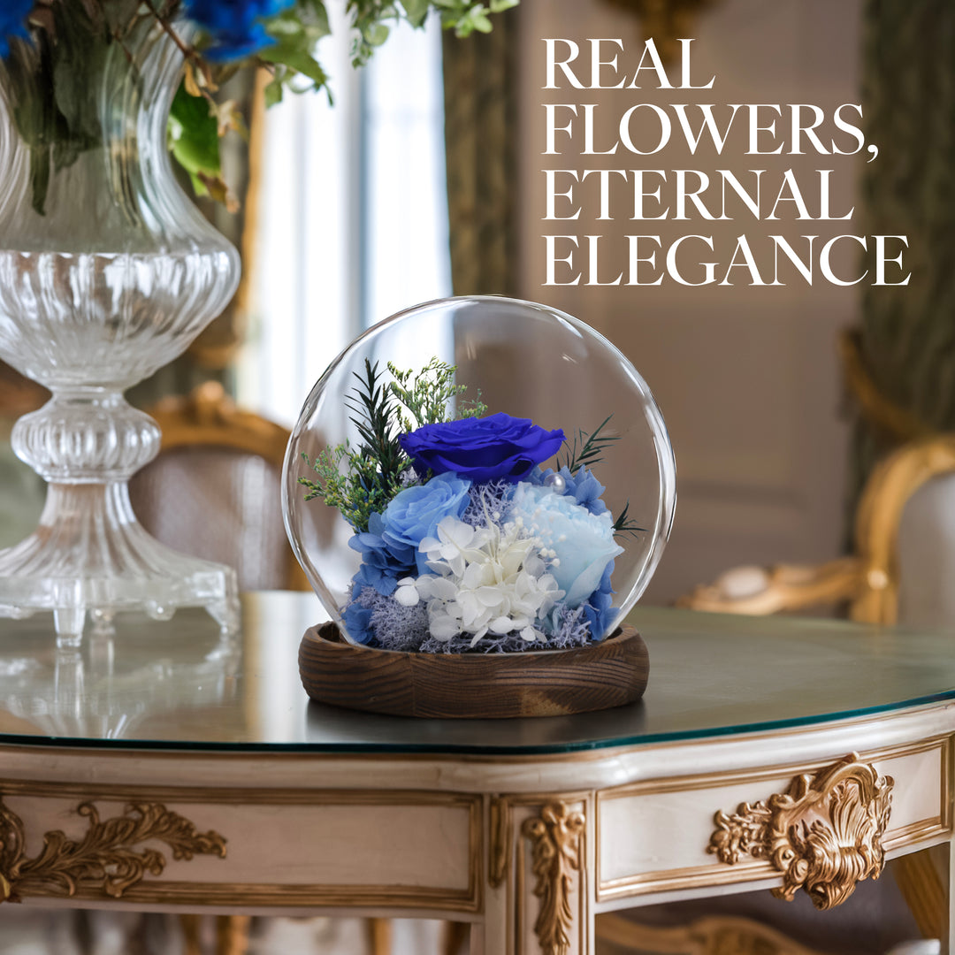 Romance Promises | Glass Dome Forever Blue