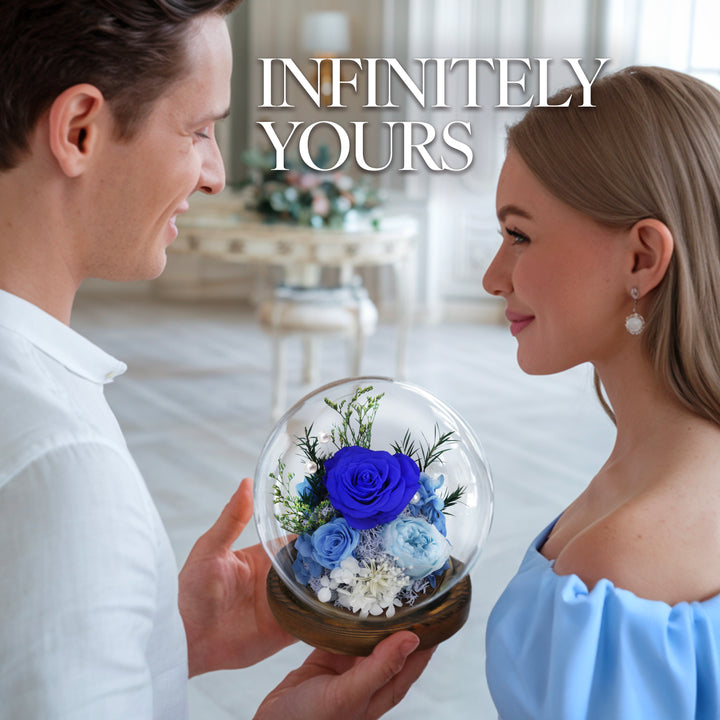 Romance Promises | Glass Dome Forever Blue