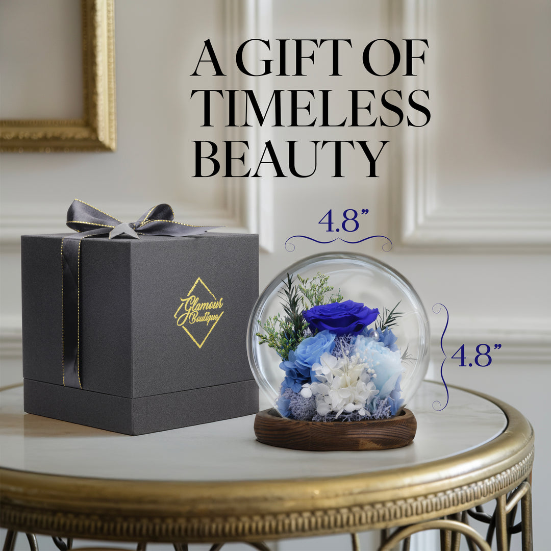 Romance Promises | Glass Dome Forever Blue