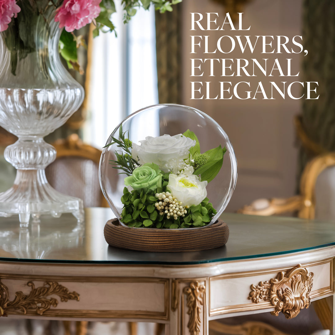 Romance Promises | Glass Dome Forever Green
