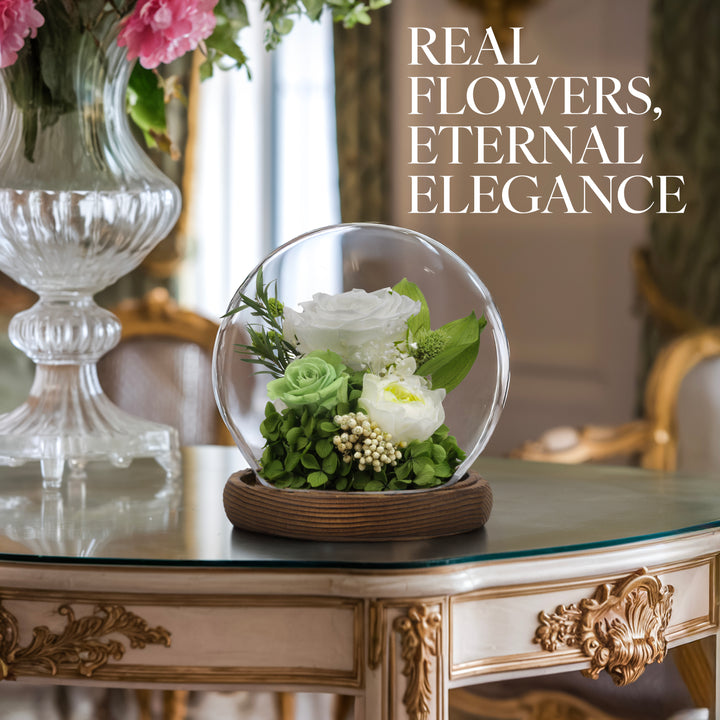 Romance Promises | Glass Dome Forever Green