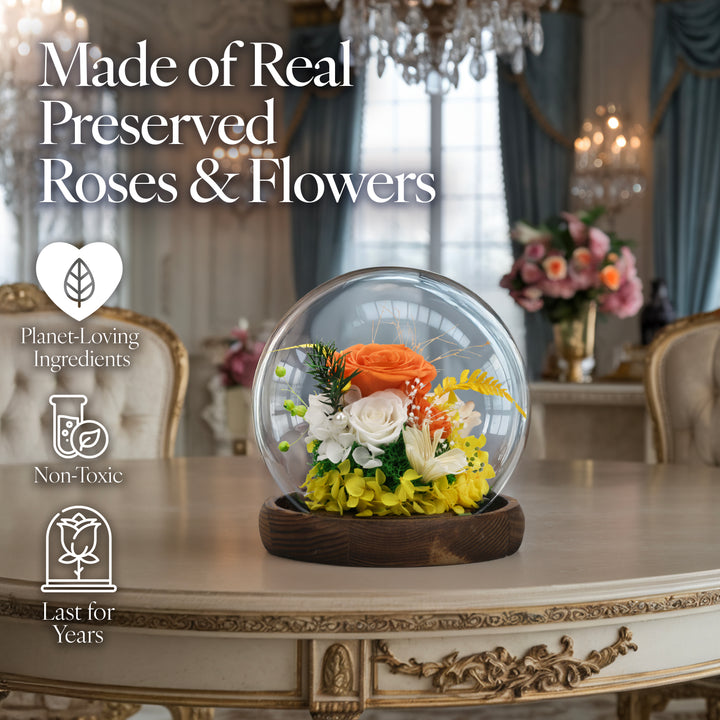 Romance Promises | Glass Dome Forever Orange