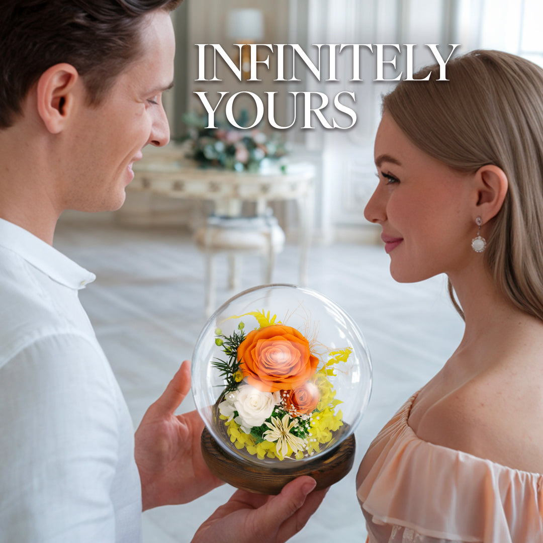 Romance Promises | Glass Dome Forever Orange