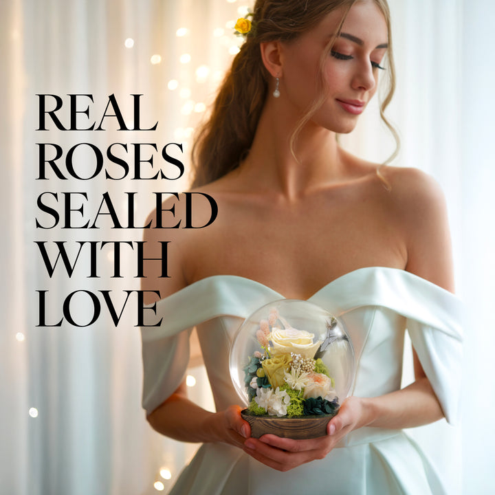 Romance Promises | Glass Dome Forever Yellow