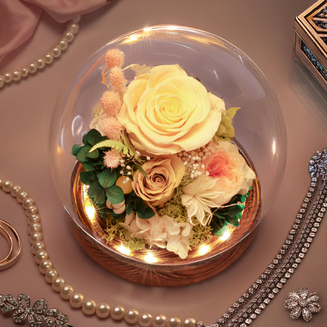 Romance Promises | Glass Dome Forever Yellow