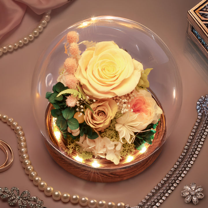 Romance Promises | Glass Dome Forever Yellow