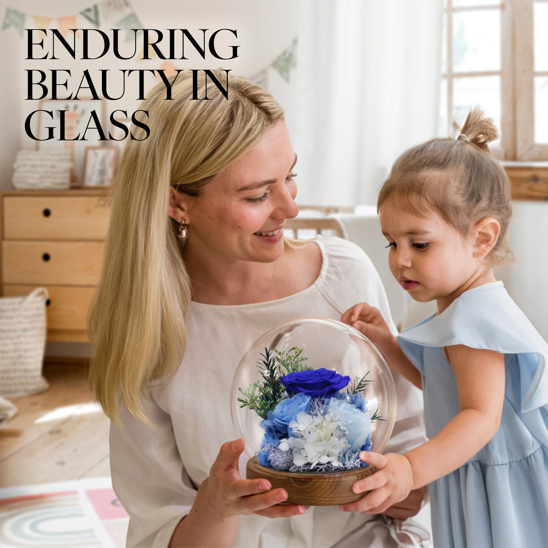 Romance Promises | Glass Dome Forever Blue