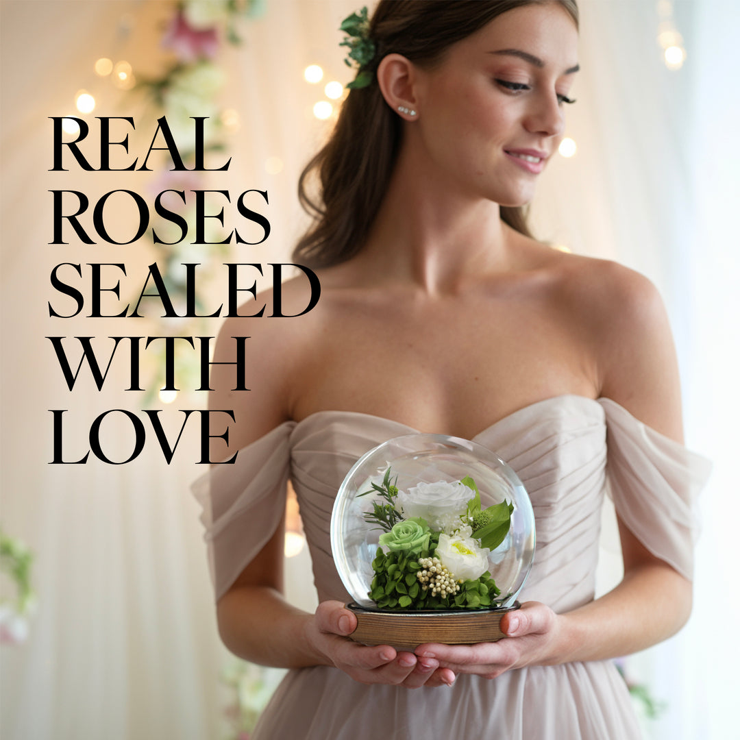 Romance Promises | Glass Dome Forever Green