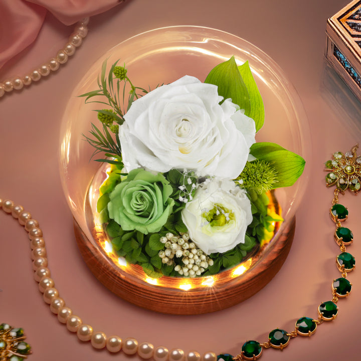 Romance Promises | Glass Dome Forever Green