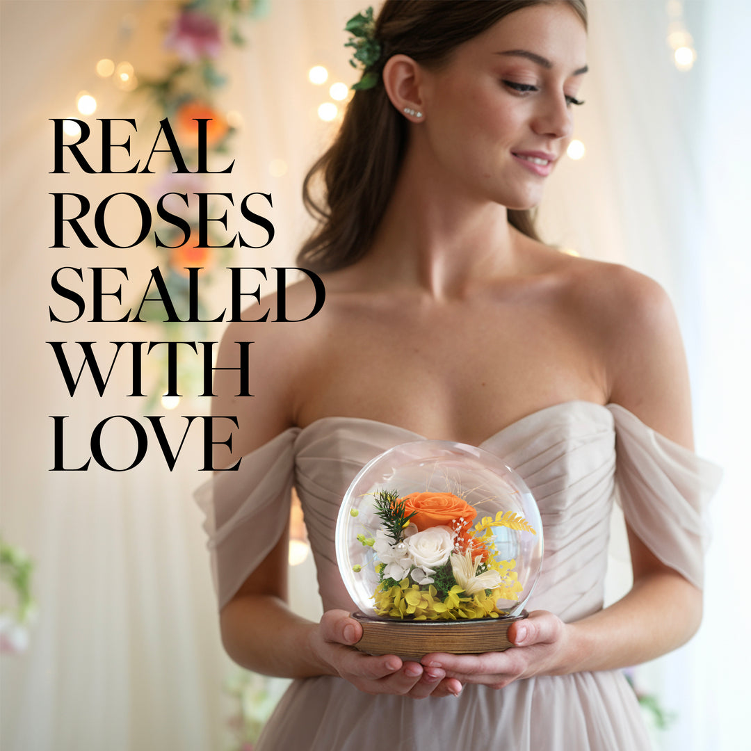 Romance Promises | Glass Dome Forever Orange