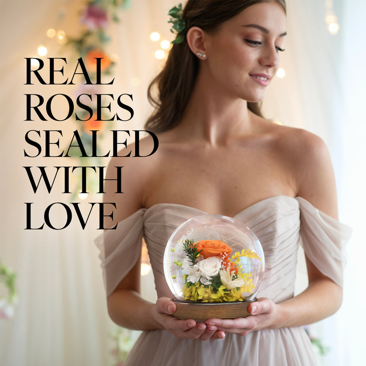Romance Promises | Glass Dome Forever Orange