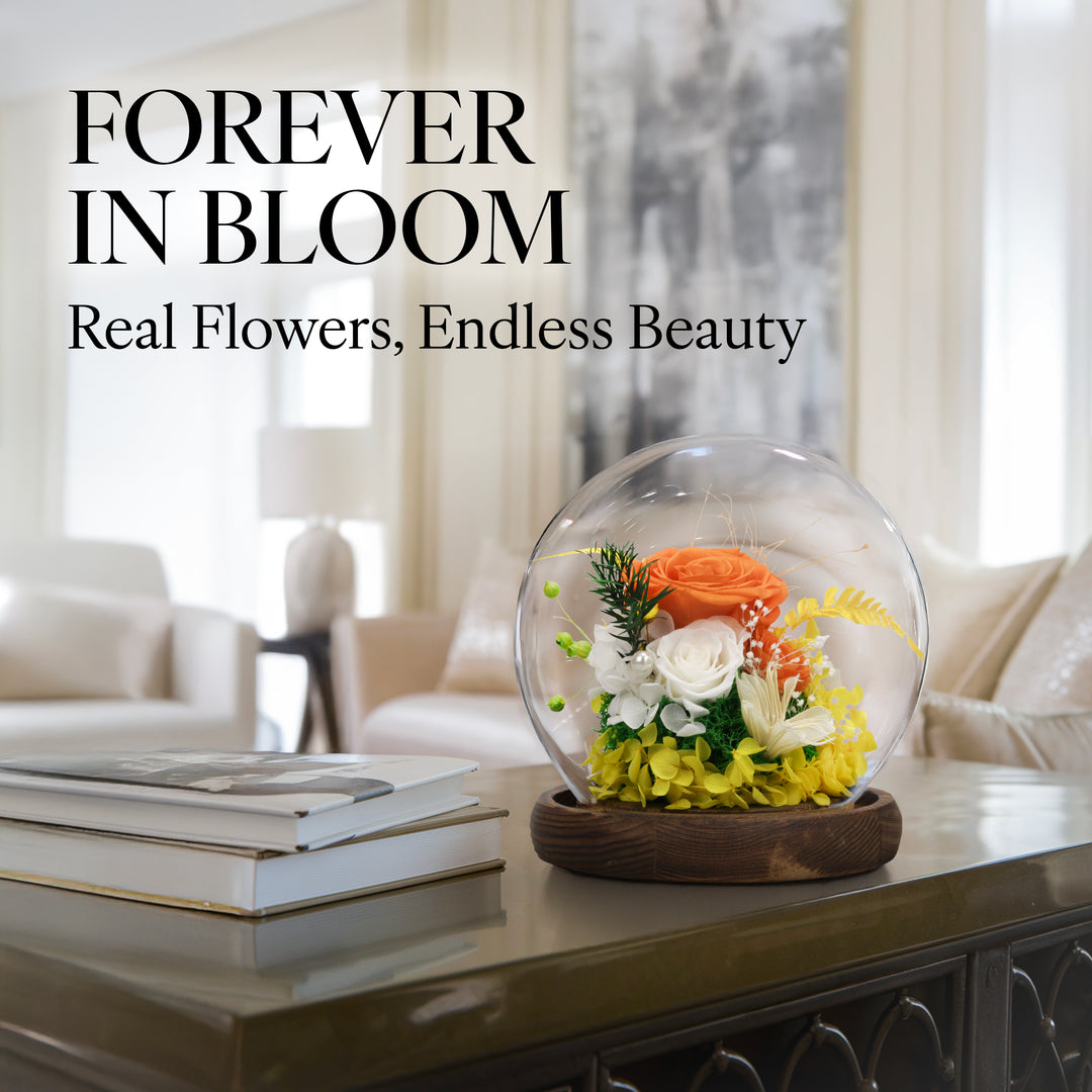 Romance Promises | Glass Dome Forever Orange