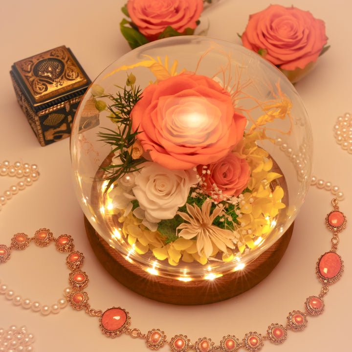 Romance Promises | Glass Dome Forever Orange