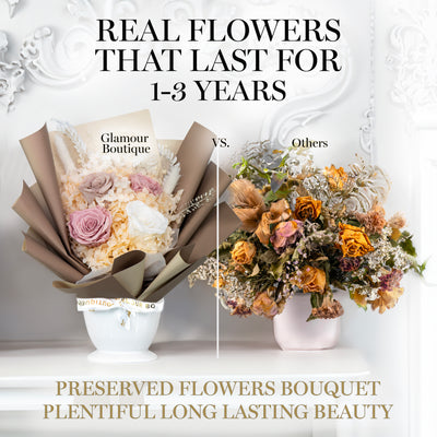 Everlasting Elegance  Flowers Bouquet | Dusty Rose