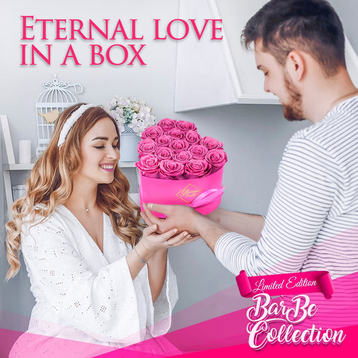 BarBe Heart Box |16 Pink Roses - theglamourboutiques