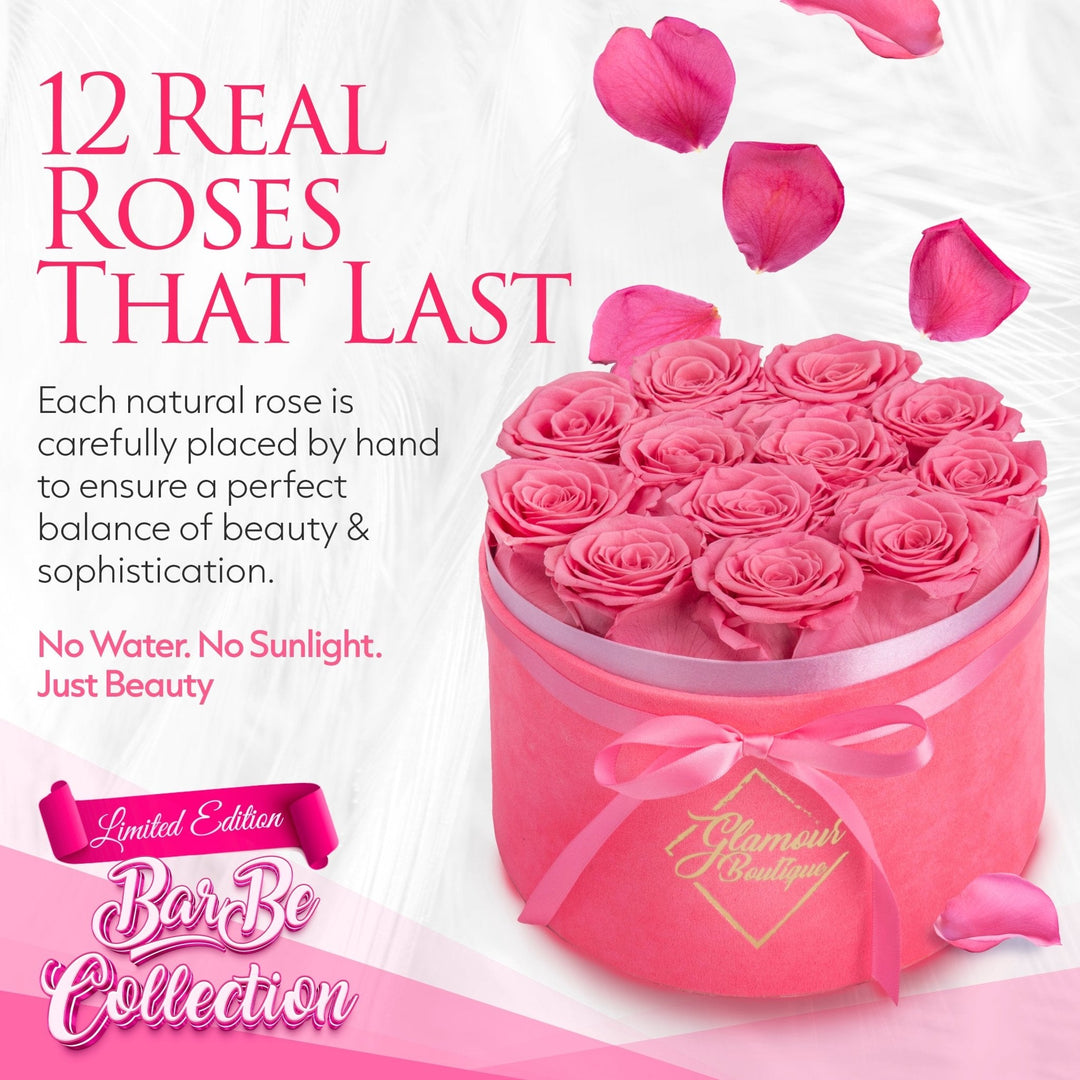 BarBe Velvet |12 Pink Roses - theglamourboutiques