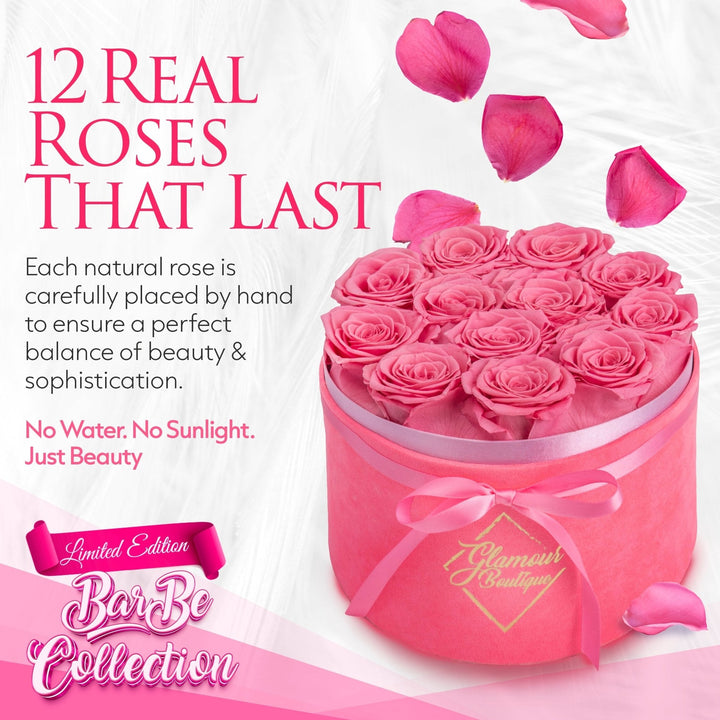 BarBe Velvet |12 Pink Roses - theglamourboutiques