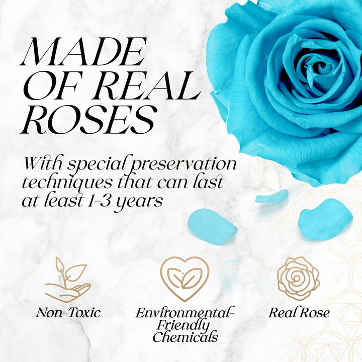 Eternal Elegance Square White |16 Tiffany Roses - theglamourboutiques