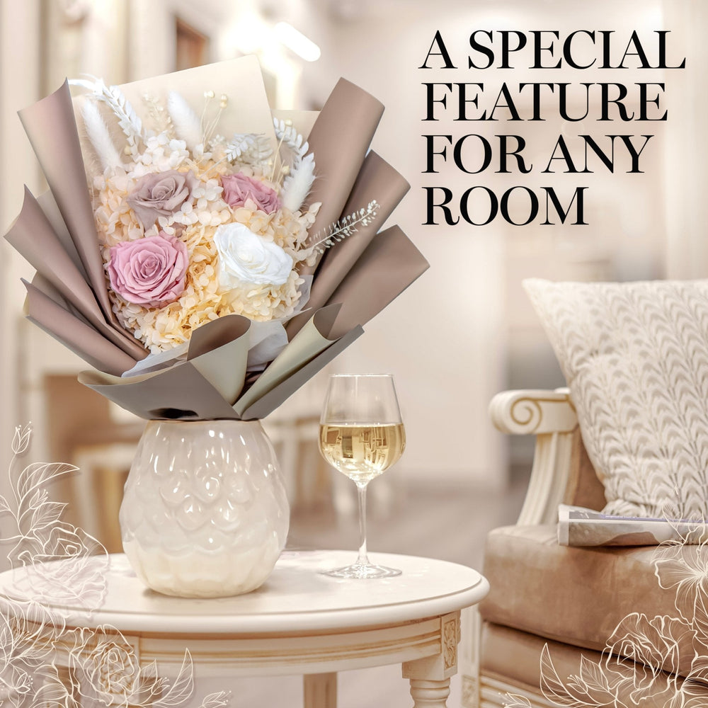 Everlasting Elegance Flowers Bouquet | Dusty Rose - Glamour Boutique