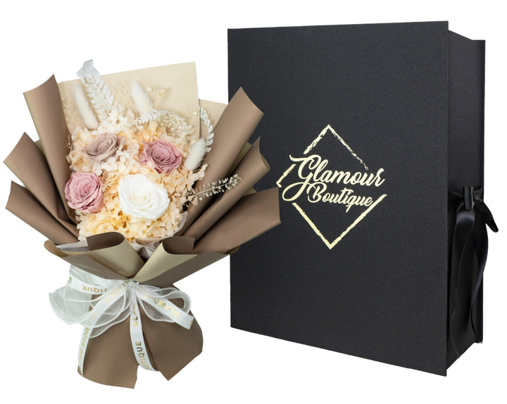 Everlasting Elegance Flowers Bouquet | Dusty Rose - Glamour Boutique