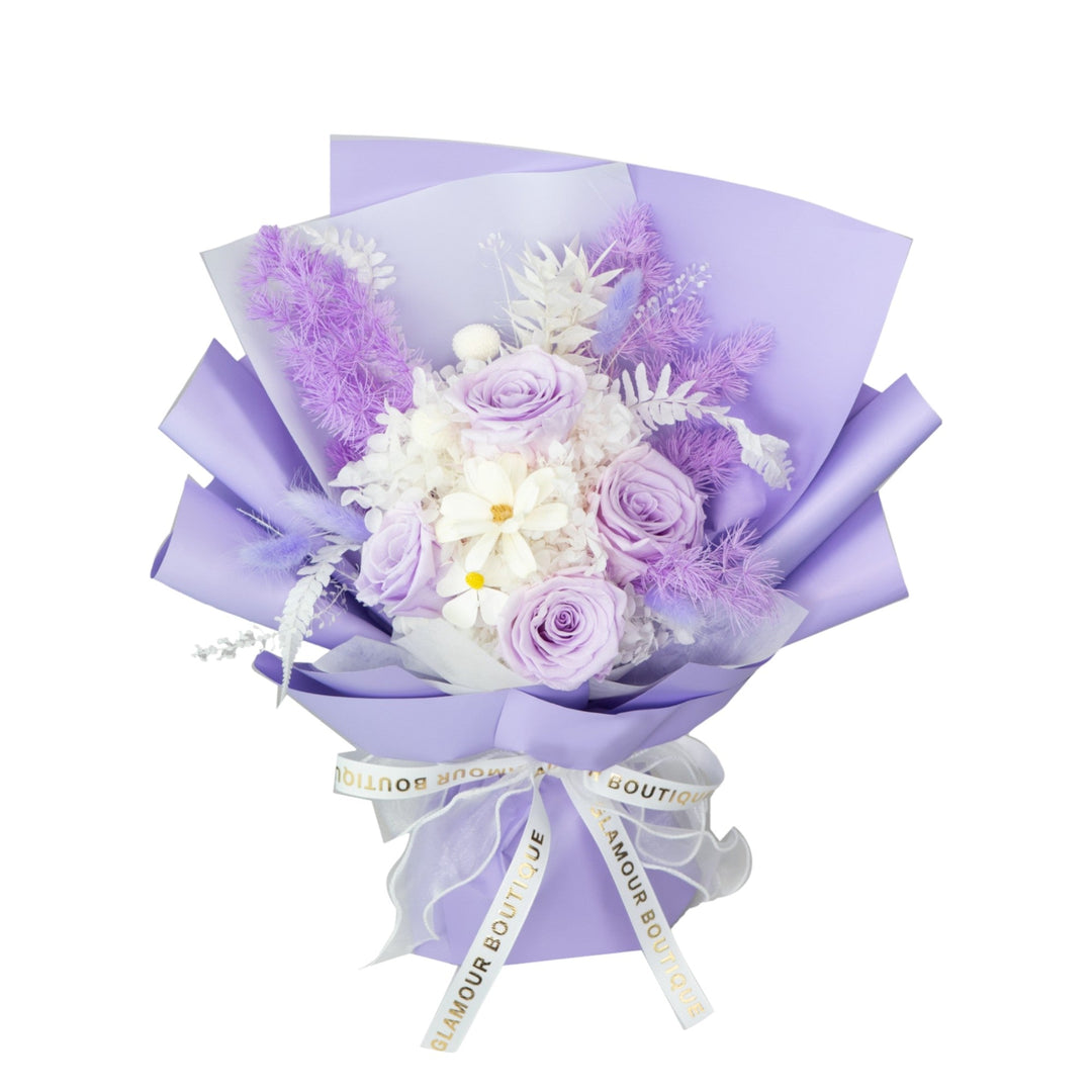 Everlasting Elegance Flowers Bouquet | Purple - Glamour Boutique
