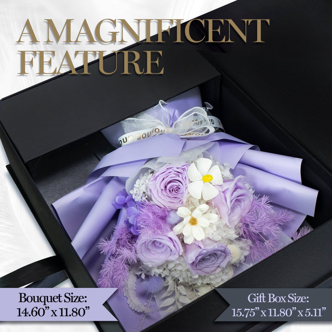 Everlasting Elegance Flowers Bouquet | Purple - Glamour Boutique