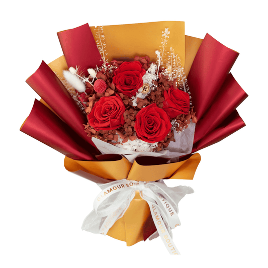 Everlasting Elegance Flowers Bouquet | Red - Glamour Boutique