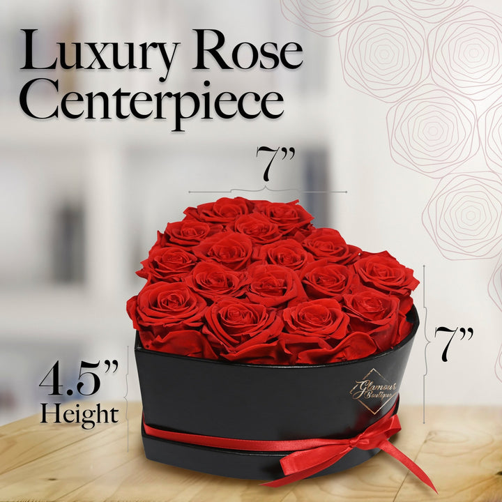 Immortal Love Heart Box |16 Red Roses - Glamour Boutique