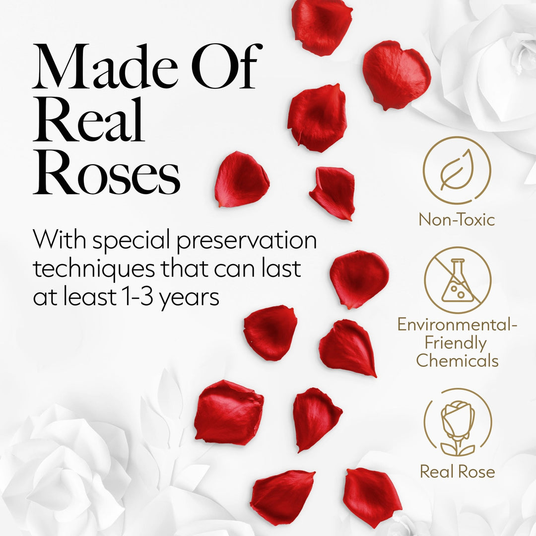 Immortal Love Heart Box | 50 Red Roses - Glamour Boutique