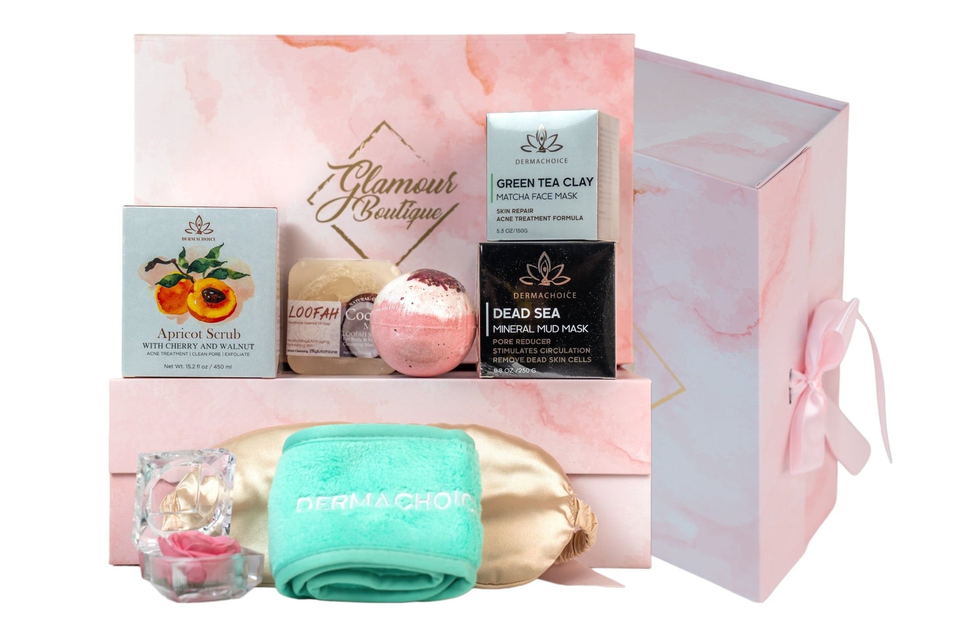 Skin Repair Spa Gift Set for Women - 9 Piece Pampering Package for Women - Glamour Boutique